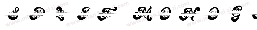 Split Monogram Bold字体转换